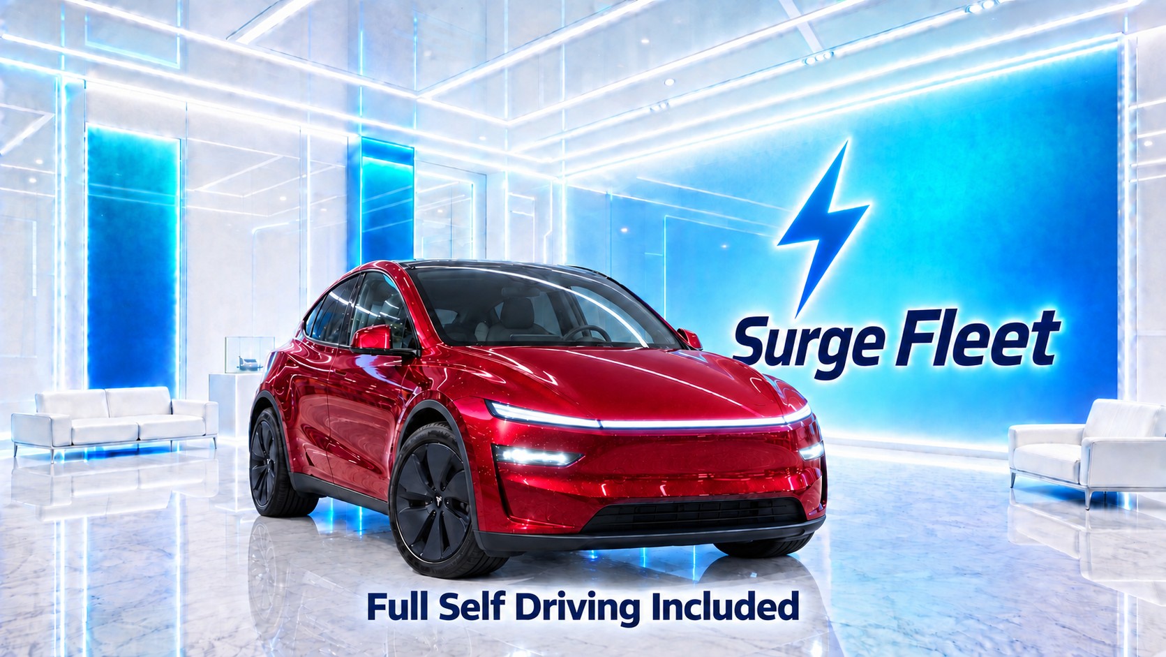 2026 Tesla Model Y Premium AWD in Ultra Red - available in Sherwood Park