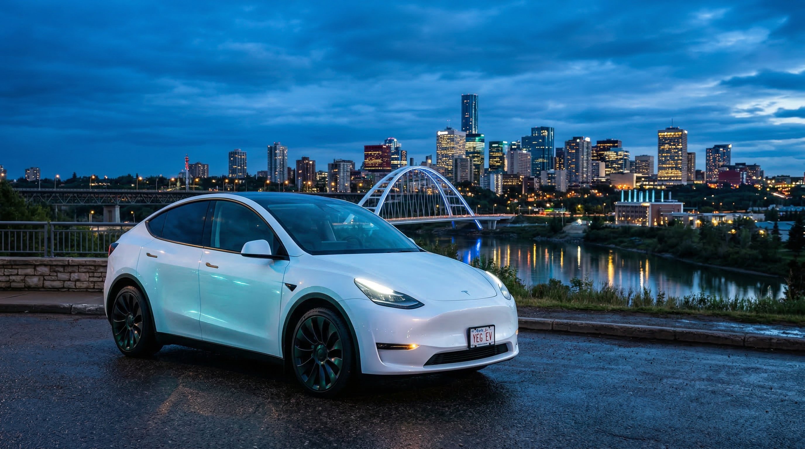 Tesla Model Y in Edmonton